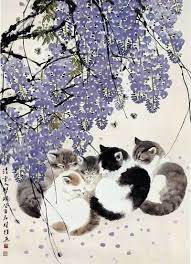 Strong like a family, strong as i wanna be. Pin By Lenka Vitkova On Cat Art Cat Painting Japanese Art Animal Art
