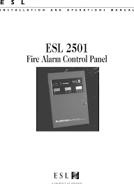 Ul listed for releasing services. Esl2500 Manual 2711e Esl 2501 Fire Alarm Control Panel Install Operations 1997