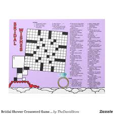 Bridal Shower Crossword Game Book 15x15 Grid Notepad Zazzle Com In 2020 Custom Notepad Note Pad Custom Notebooks