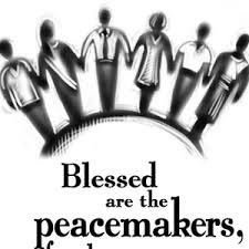 Digital print sent by the author. The Beatitudes Blessed Are The Peacemakers