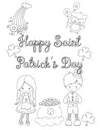 The history of the st. Free Printable St Patrick S Day Coloring Pages 4 Designs