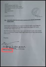 Surat perletakan ini boleh digunakan oleh semua orang tidak kira darjah satu mahupun tingkatan enam.full description. Surat Perletakan Jawatan