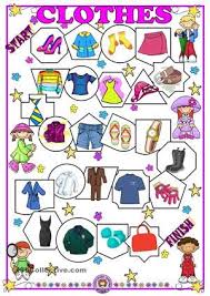 This Is A Board Game To Train Clothes Esl Worksheets Board Games Clothes Worksheet Esl Worksheets
