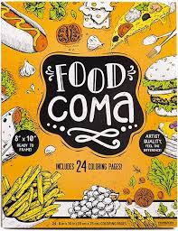 Amazon Com Horizon Group Usa Food Coma Coloring Pad 8 In X 10 In Multicolor Toys Games Usa Food Kids Nutrition Food Coma
