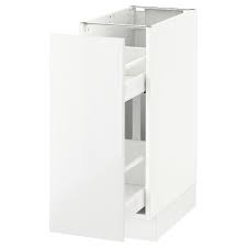 These are unfinished doors, i only. Sektion Base Cabinet With Pull Out Storage White Ringhult White 12x24x30 Ikea Base Cabinets Ikea Storage