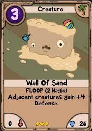 Wall Of Sand Card Wars Wiki Fandom In 2021 Card Games Sand Trading Cards Game