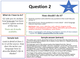 Paper 2 question 5 : Ks4 English Language Revision Okehampton College