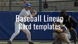 9 Baseball Line Up Card Templates Doc Pdf Psd Eps