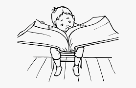 You could also use this chart with older readers by having them write the title inside the outline of the book. Kid Reading Black And White Line Drawing Of Reading Book Hd Png Download Transparent Png Image Pngitem