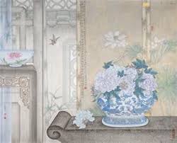 怜君庭下媚芙蓉by liu hongwei asian art painting chinese painting