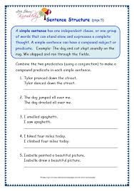 Sentence Structure Worksheet Sentence Structure Grammar Worksheets Topic Sentences