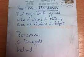Addressing an envelope to a male child use to be 'master', but now it can be mr.and the female miss. Letter With No Address Delivered Successfully To Irish Town Irish Memes Irish Funny Funny Irish Memes