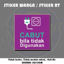 New product stiker elastis bahan vinyl plastic merk profix dilapisi dgn anti violet tahan cuaca… Jual Stiker Warga Rt Rw 0 Jakarta Utara Merchid Tokopedia