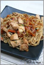 Nouilles Sautees Au Poulet Tout Un Regal Recettes De Cuisine Recette Asiatique Cuisine