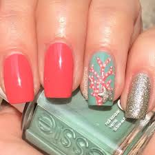#spring and summer #nail design on ring finger #coral manicure photo #spring nail art ideas. Coral Nails Nail Art By Melissa Nailpolis Museum Of Nail Art