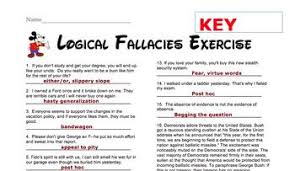 Logical Fallacies Exercises Logical Fallacies Logic Critical Thinking