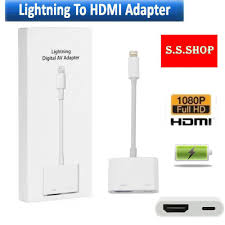 8pin Lightning To Digital Av Adapter Hdmi Cable Convert For Iphone 6 7 Plus Ipad Shopee Thailand
