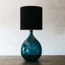 You can even try out one end table lamp paired with a floor lamp. Extra Large Round Blue Eco Recycled Glass Lamp Go Beyond Matter