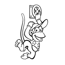 Check super mario for more colouring pages. Diddy Kong Coloring Pages Free Printable Coloring Pages For Kids