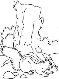 Squirrel color by number math coloring page. Squirrel Coloring Page Printable