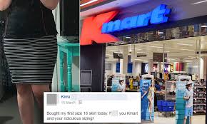 kmart shopper struggled to squeeze into her regular sized