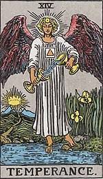It is for this reason that the card itself visually looks so unnerving. Temperance Tarot Card Wikipedia