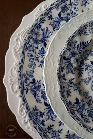 Black And White Floral Dinnerware Blue White Floral Plates White Dishes Blue Dishes Blue And White China