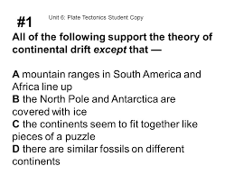 Tectonic plates are pieces of earth's crust and uppermost mantle, together referred to as the lithosphere. 1 Unit 6 Plate Tectonics Student Copy Ppt Video Online Download