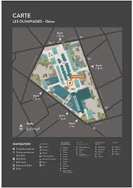 Les Olympiades Wayfinding System On Behance Wayfinding Design Environmental Graphic Design Infographic Map
