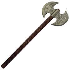 This axe is made completely by hand and to a very high quality finish. Double Headed Ceremonial Axe By Marto Ma 8651s Medieval Collectibles
