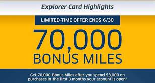 0% apr for 14 months, $0 annual fee, 1.5x miles per $1 on all purchases, unlimited bonus! 70 000 Mile Offer On The United Mileageplus Explorer Card