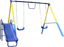 Enjoy free shipping and discounts on select orders. Amazon Com Sportspower My First Metal Swing Set With Slide Toys Games