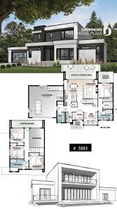 Modern Cubic House Plan With 4 Bedroom And 2 Car Garage Haus Architektur Haus Plane Haus Design