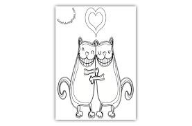 Maybe you would like to learn more about one of these? Best Friends Forever Cats Coloring Page Cats Coloring Pages