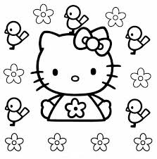 Did you know that hello kitty was born in 1974? Coloring Page Hello Kitty Coloring Pages 27