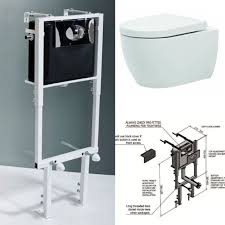 The wall mounted wc can be altered and fixed at different heights keeping in mind the comfort of the user.if someone prefers the seat height to be high, then the wc can be fixed at that particular height. Metro Wall Hung Toilet With Height Adjustable Concealed Cistern Plumbworkz