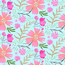 Cute light pink flower background. Bright Doodle Pink Flowers On Blue Background Summer Seamless Pattern Tender Light Hand Drawn Floral Texture With Cute Leaves Royalty Free Cliparts Vectors And Stock Illustration Image 98317606
