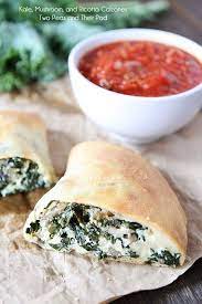 Kale Mushroom And Ricotta Calzones Recipe Vegetarian Dishes Calzone Recipe Recipes