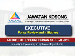 Untuk memohon, sila klik pautan borang spa8i di bawah Jawatan Kosong Terkini Di Skmm Tarikh Tutup 13 July 2019
