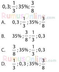 Pecahan tersebut diantaranya pecahan biasa, pecahan campuran, desimal, dan persen. Cara Mengurutkan Pecahan Desimal Persen Beserta Contoh
