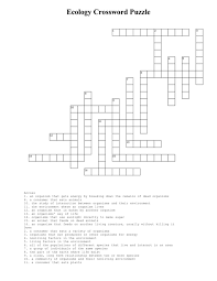 Ecology crossword puzzle answer key. Ecology Crossword Puzzle
