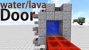 Quick, rate and comment or this crazy crab will pinch you! Minecraft 2x2 Water Lava Door Tutorial Youtube