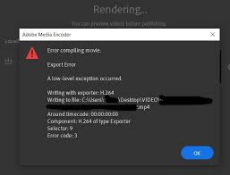 Adobe premiere pro/rush startup error. Adobe Premiere Rush Error Compiling Movie Export Error A Low Level Exception Occurred Please Help Videoediting