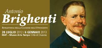 L'interno è decorato con sobrietà. Mostra Antonio Brighenti