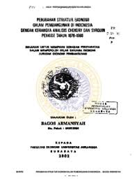 Perubahan Struktur Ekonomi Dalam Pembangunan Di Indonesia Dengan Kerangka Analisis Chenery Dan Syrquin Periode Tahun 1978 1998 Repository Unair Repository
