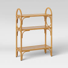 Rattan Free Standing Shelf Tan Opalhouse Free Standing Shelves Opalhouse Rattan
