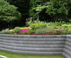 Temporary large concrete block retaining walls Porcupine Concrete Retaining Blocks Ruthin Precast Concrete Esi External Works
