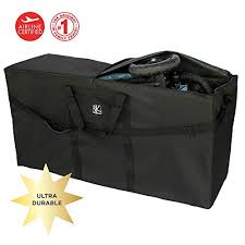 J L Childress Stroller Travel Bag For Single And Double Strollers Durable And Protective Water Resistant And Easy Clean Carry Handles And