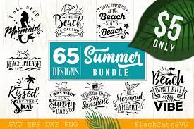 Download Summer Svg Bundle 65 Designs Pre Designed Illustrator Graphics Creative Market