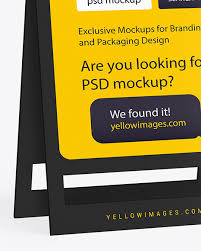 Create hundreds of amazing mockups for your business. Pavement Sign Mockup In Outdoor Advertising Mockups On Yellow Images Object Mockups